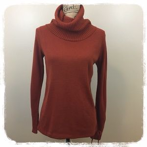 Vintage it's pure gold Rust Cowl Neck Sweater